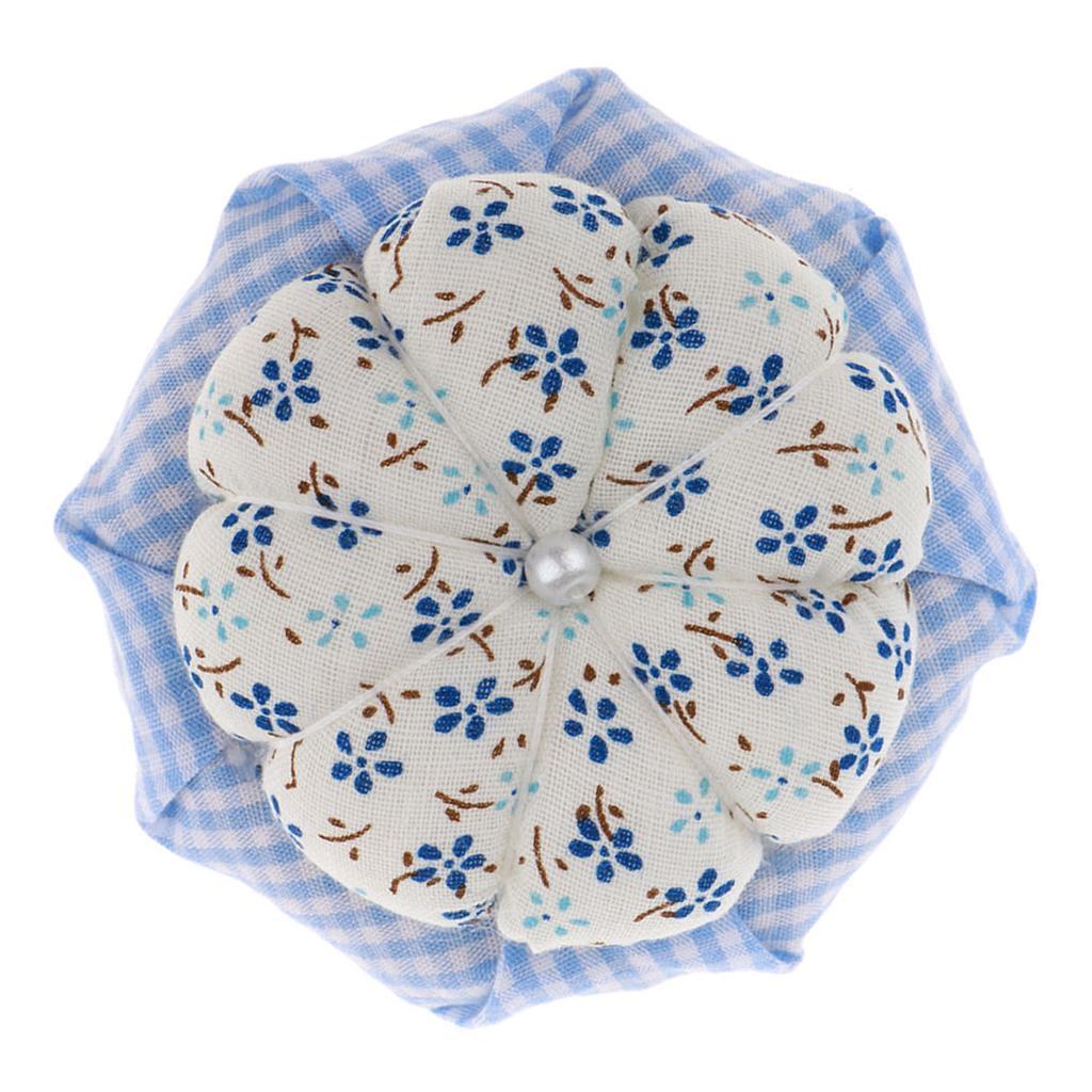 Wood Base Pumpkin Pin Cushion Needle Pincushions for Sewing Embroidery Stitching Needle Crafts