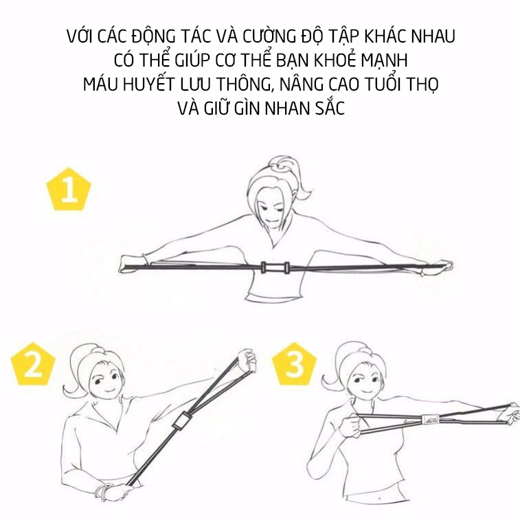 Dây Kéo Đàn Hồi Tập Thể Lực