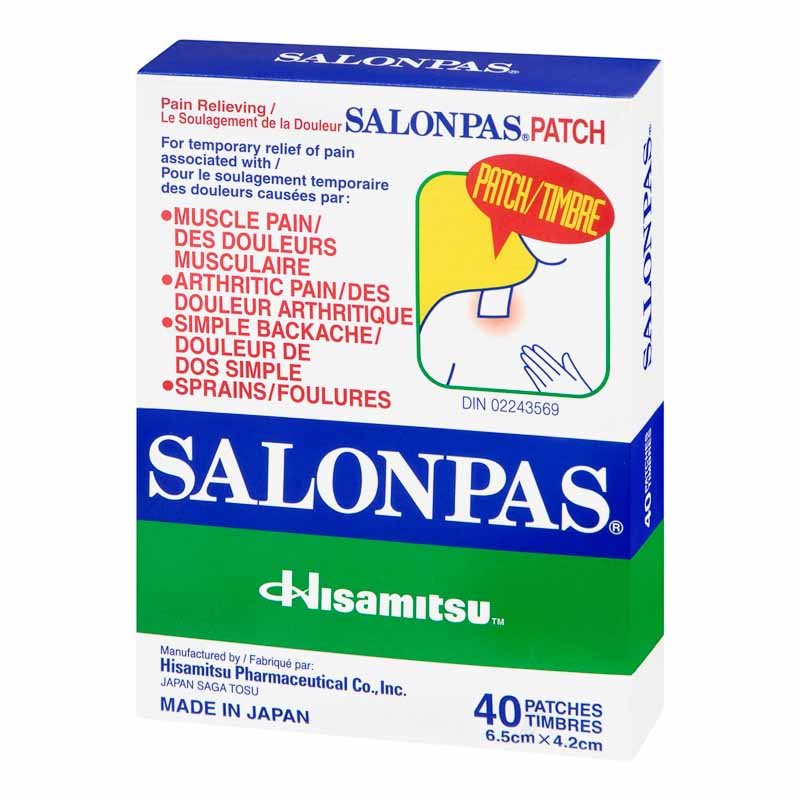 CAO DÁN SALONPAS ( hộp 10 20 hoặc 40 miếng)