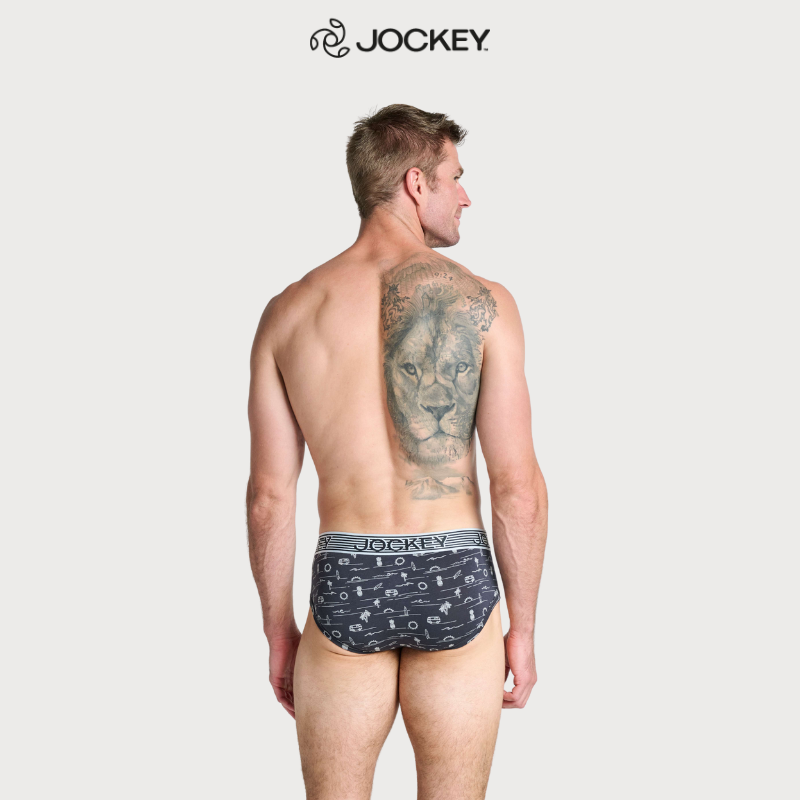 Quần lót Nam Jockey USA Cotton Modal họa tiết dáng brief - 1289