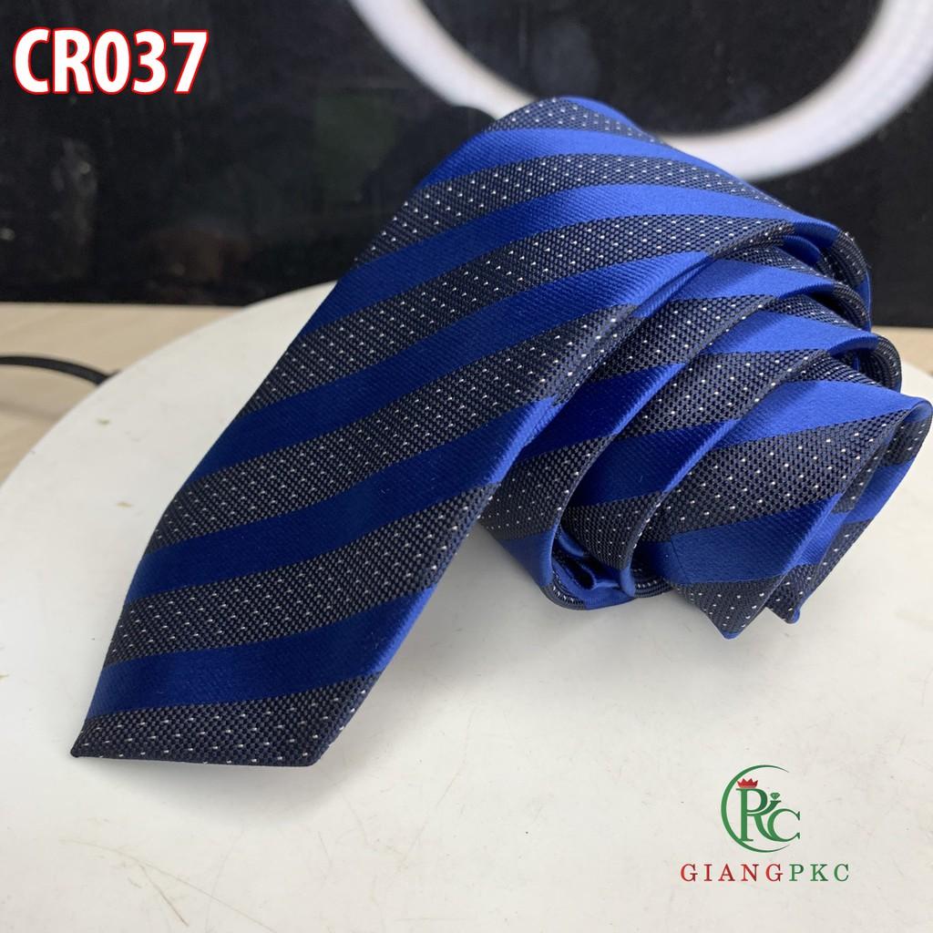 Cà vạt nam bản 6cm lụa dầy cavat công sở Giangpkc cr037