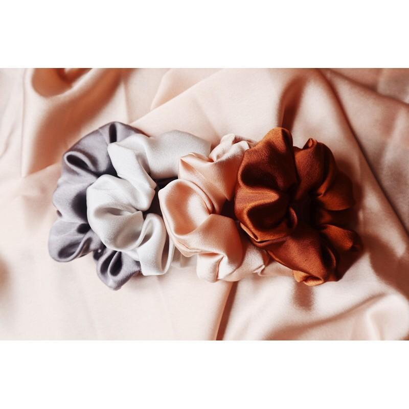 Dây cột tóc lụa scrunchies