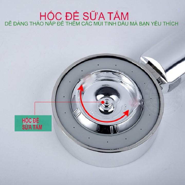 ĐẦU VÒI HOA SEN TĂNG ÁP 2 MẶT PHONG CÁCH NHẬT BẢN TIẾT KIỆM NƯỚC