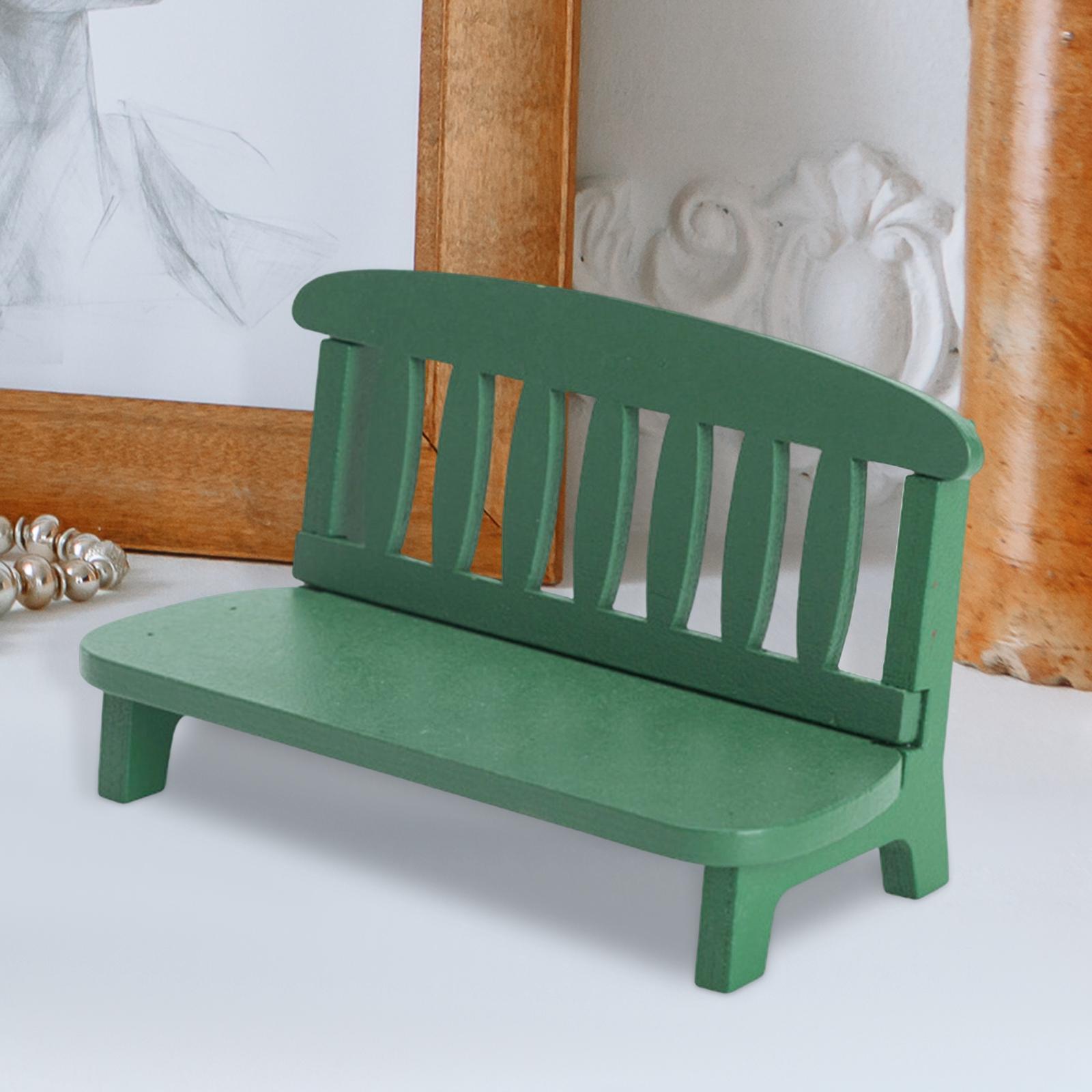 Mini Dollhouse Wood Life Scene Furniture Micro Landscape Ornaments Green