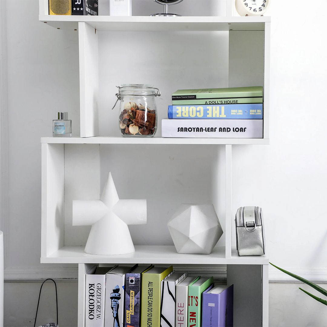 Kệ sách, kệ trang trí gỗ hiện đại SMLIFE Barume | Gỗ MDF dày 17mm chống ẩm | D60xR25xC190cm