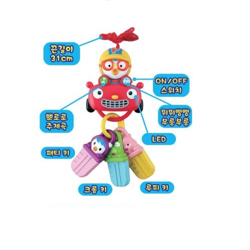 CHÌA KHÓA XE Ô TÔ PORORO & TUTU CAR KEY