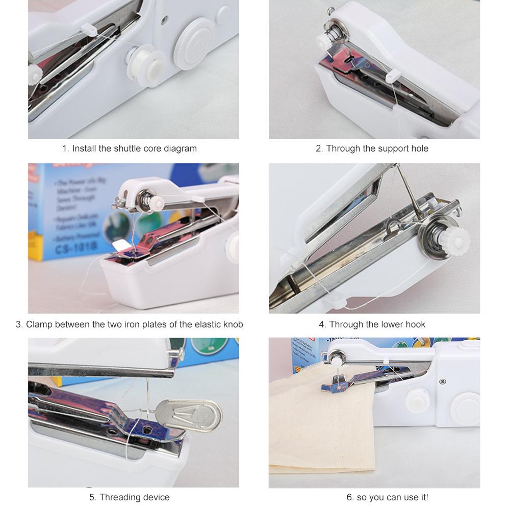 Máy khâu cầm tay mini sự dụng pin, nhỏ gọn tiện lợi