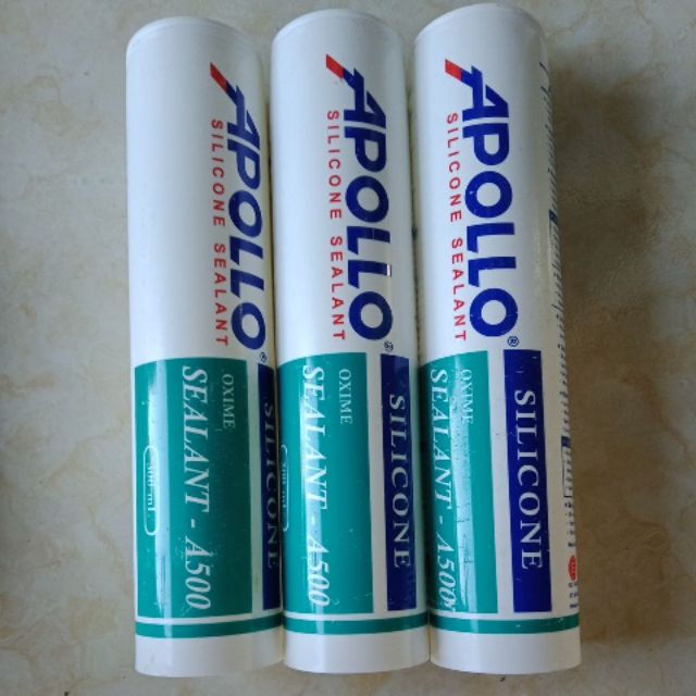 Keo silicon Apollo A500 chống thấm tốt, bền bỉ (keo trong - keo trắng đục) 300ml