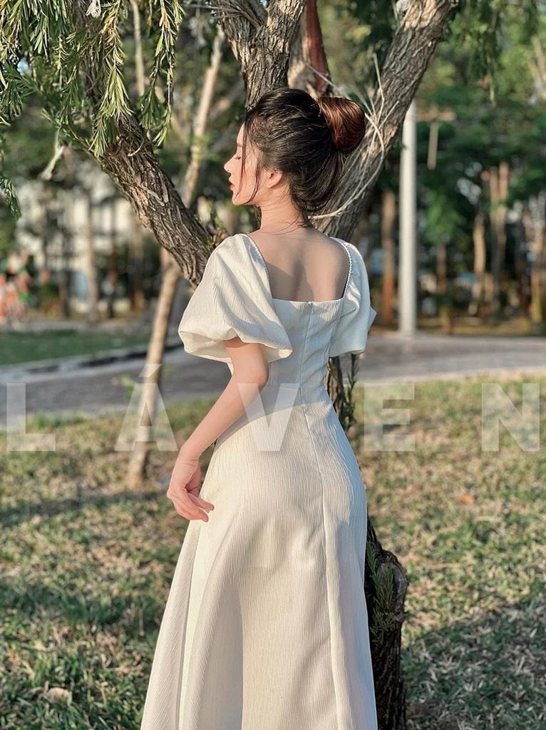 ĐẦM MIDI NÚT BỌC MITY DRES