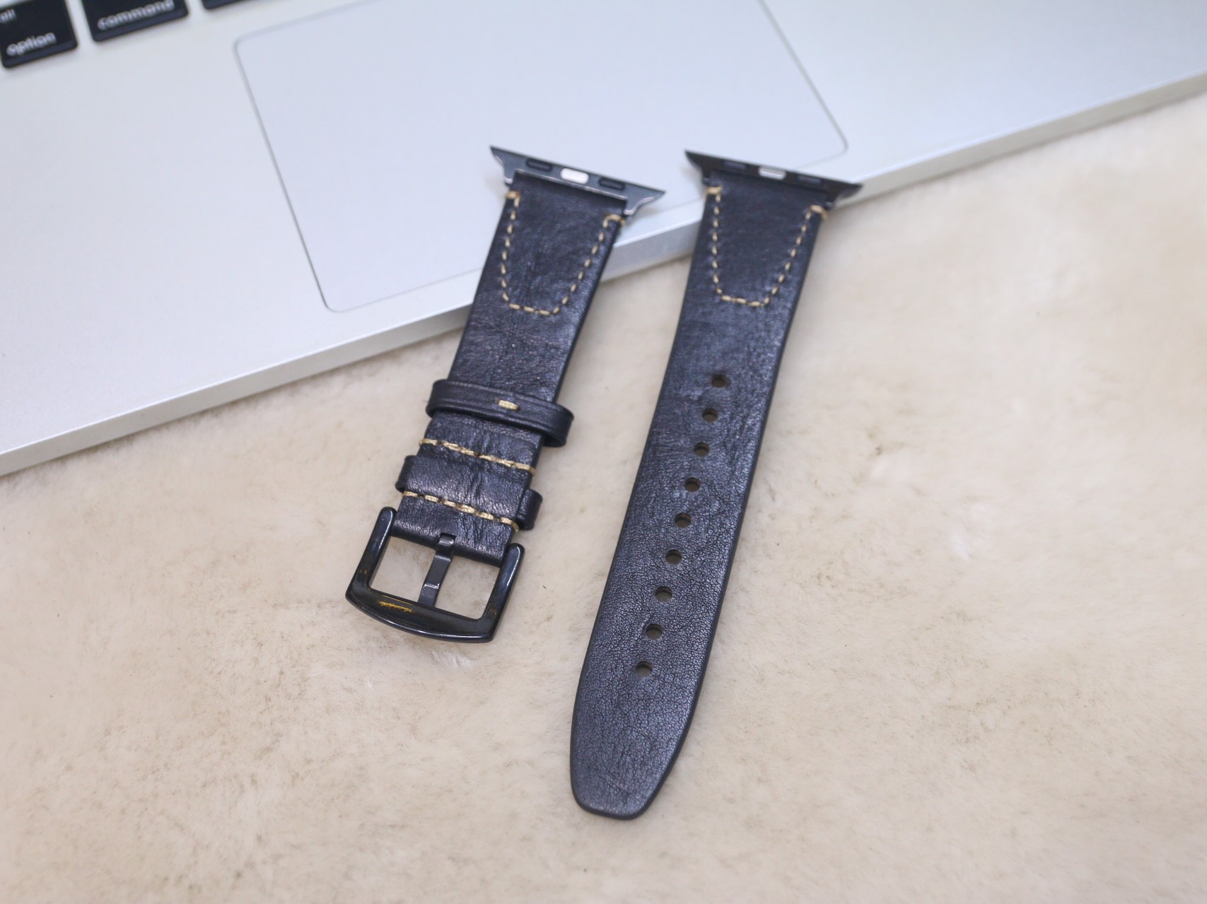 Dây đeo thay thế dành cho Apple Watch 1,2,3,4,5 da bò Ý