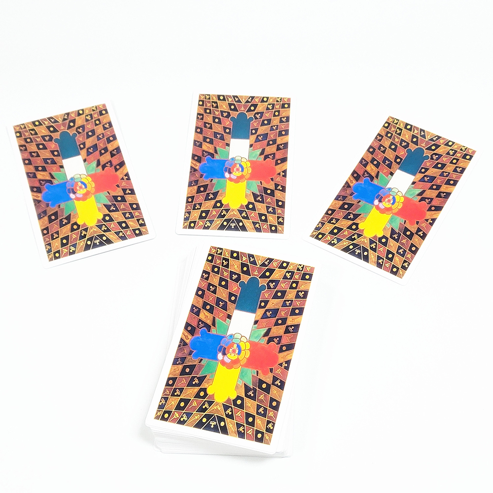 Bộ Bài Thoth Tarot 78 Lá Bài 7x12 Cm Tặng Đá Thanh Tẩy