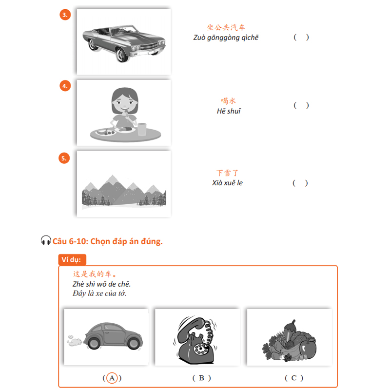 Sách - Giáo Trình Chinh Phục HSK 1 và HSK 2 - Luyện Thi HSK/HSKK - (Bài tập - Đáp án - Giải thích) - Phạm Dương Châu