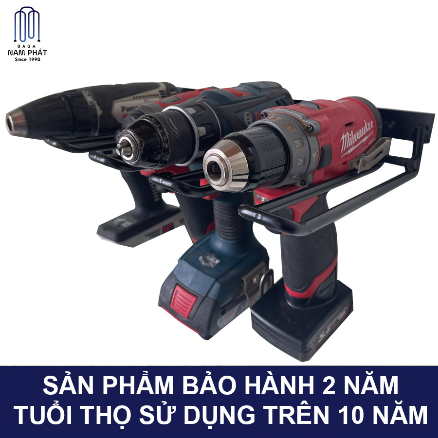 Kệ bắt tường chịu lực treo máy khoan, bắt vít