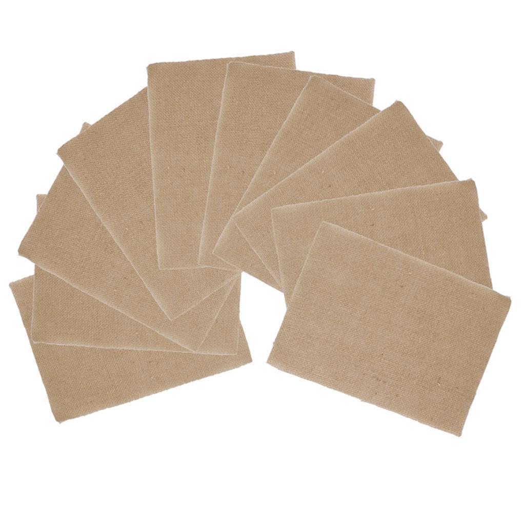 Hessian Burlap Place Mat Handmade Set Of 10 Table Mats Kitchen Dining Decor