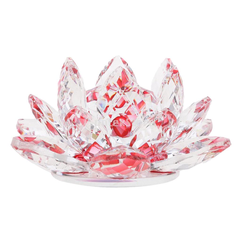 Hoa Sen Pha Lê Hoa Thủ Công Paperweights Glass Lotus Model