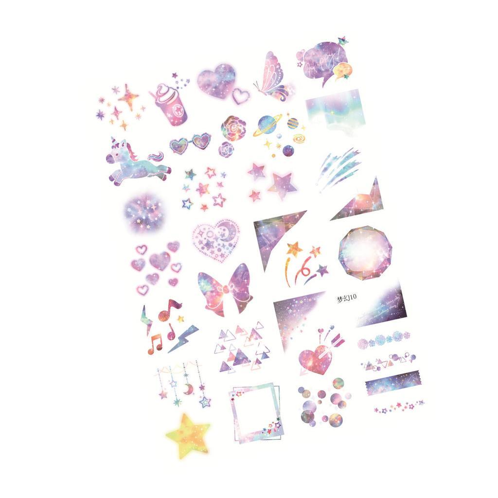 10 Sheets Horse Butterfly Photo Album Scrapbook Stickers Embellishments