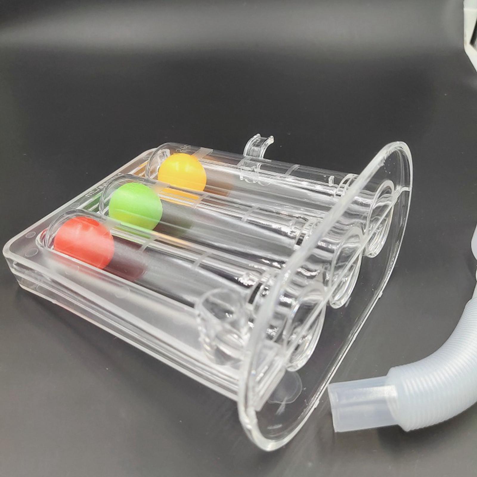 Deep Breathing Lung Exerciser Breath Measurement Easy to Use Portable Device