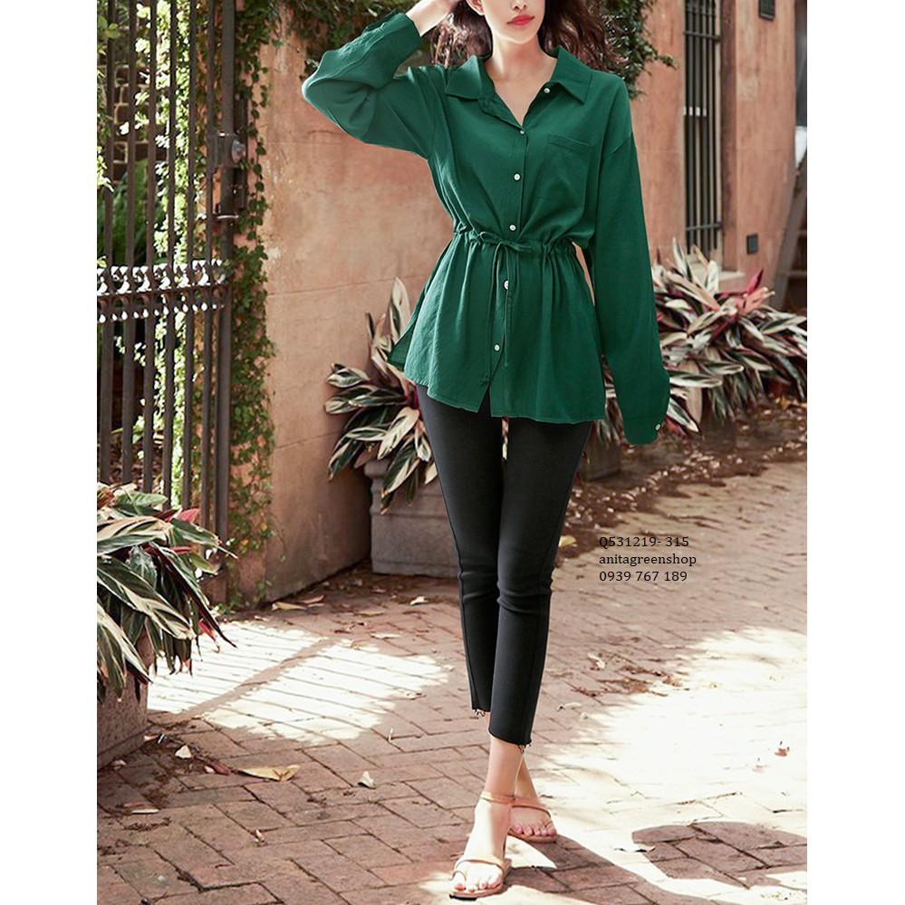 Q531219 ÁO SƠ MI NỮ BO EO