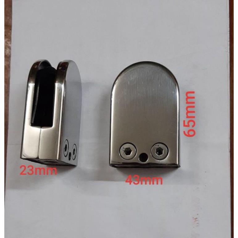 Kẹp kính inox không khoan lỗ