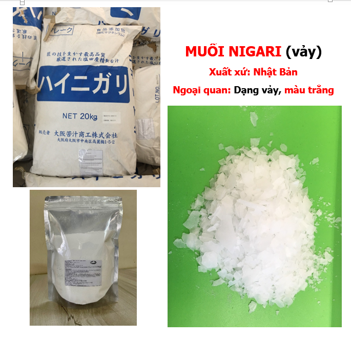 2kg Muối Nigari Nhật Bản tạo đông đậu hũ đậu phụ (Made in Japan) Chiết từ bao 20kg