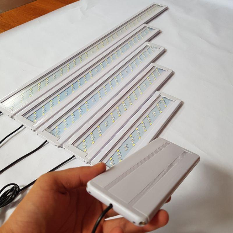 Đèn LED bể cá Đèn LED XML đổi 3 màu 20-80 cm bể thủy sinh Đèn LED XuanMeiLong siêu sáng siêu mỏng dày 1cm