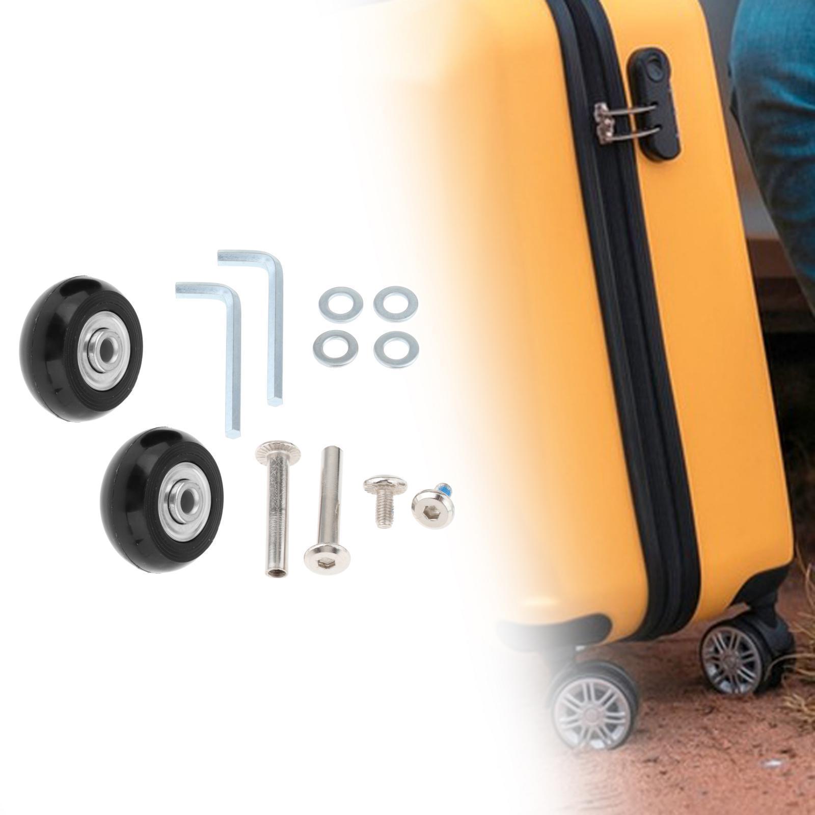 Replacement Suitcase Wheels Flexible Luggage Suitcase Replacement Wheels Set