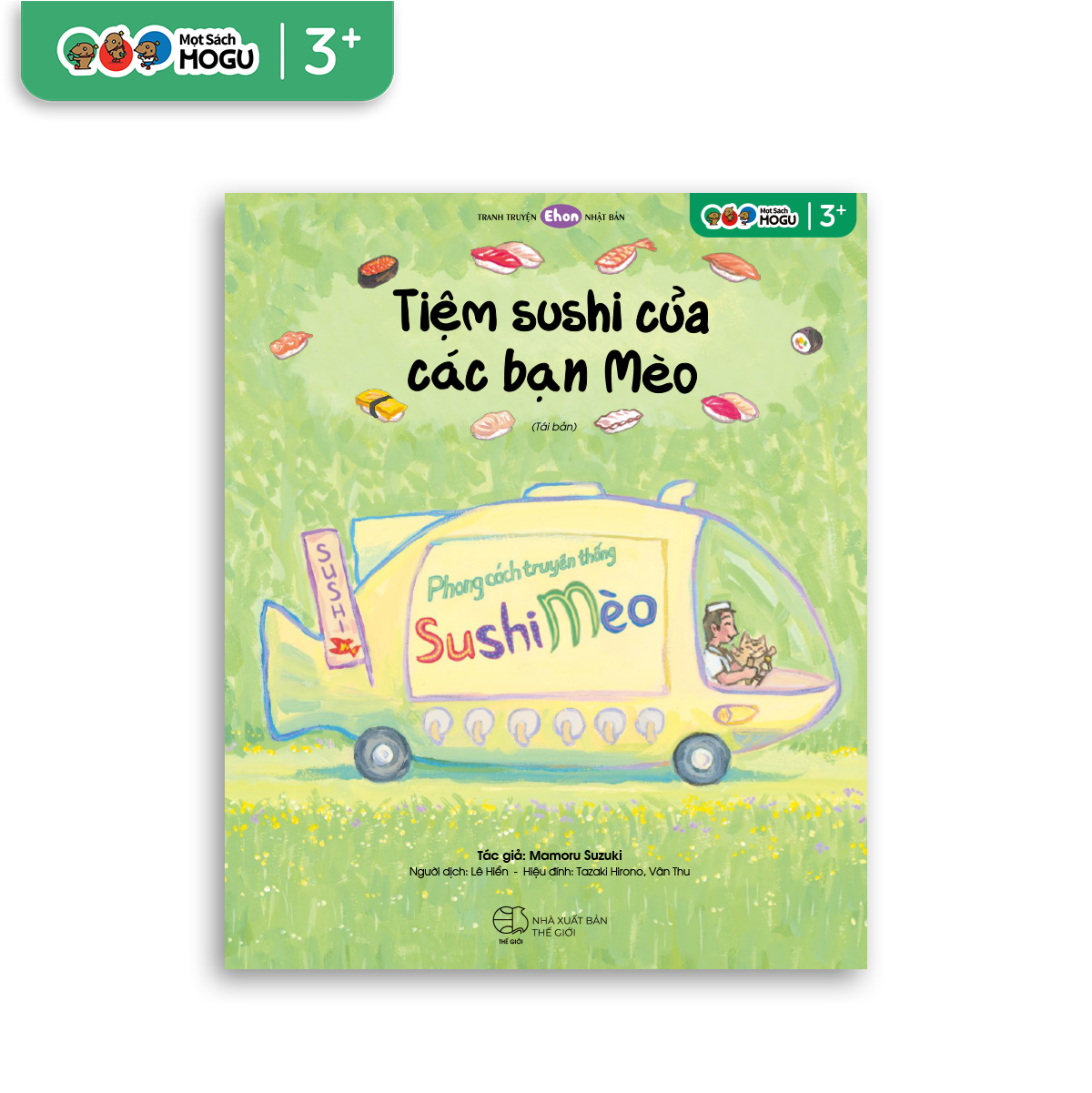 Truyện Ehon bé 3-4-5 tuổi - Tiệm Sushi của các bạn Mèo