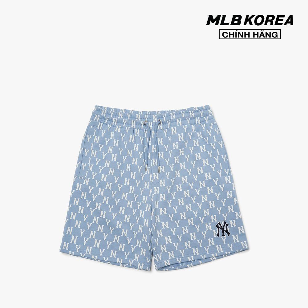 MLB - Quần shorts lưng thun Monogram Allover 3ASPM0123-50BLL