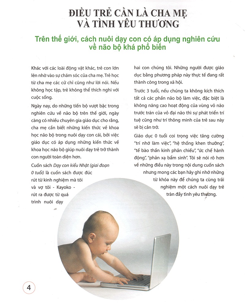 Dạy Con Kiểu Nhật - Giai Đoạn Trẻ 0 Tuổi - Tặng Kèm Sổ Tay
