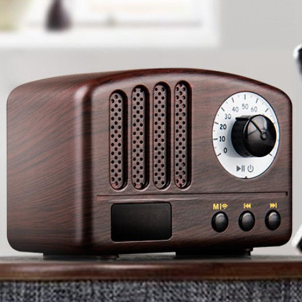Retro Radio- loa di động cổ điển Phong cách cổ điển Mini Size Bluetooth Loa với FM Radio
