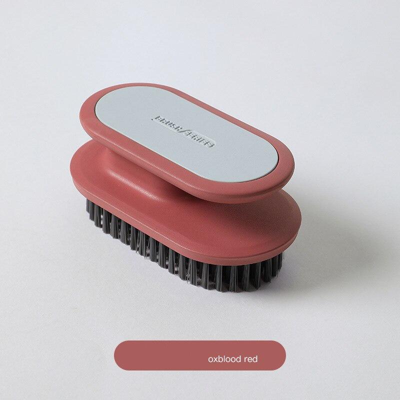 Handle Laundry Brush Multifunctional Soft Shoe Brush Household Simple Clothes Shoes Cleaning Brush Flocking Brush