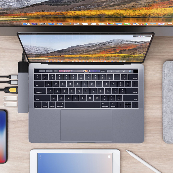Cổng chuyển HyperDrive NET 6-in-2 Hub for USB-C MacBook PRO and MacBook Air 2018