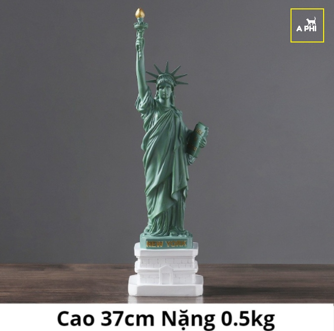 Mô hình tượng nữ thần tự do trang trí nội thất cao 37cm