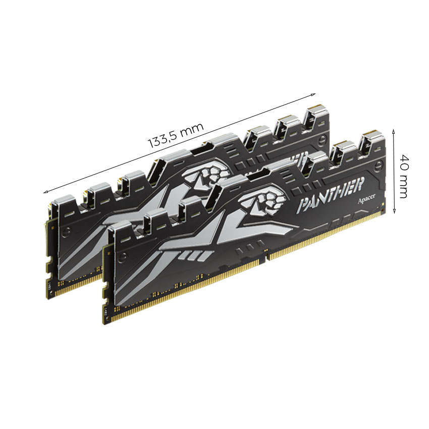 Ram Desktop Apacer OC Panther - Golden 16GB | DDR4 | 3200Mhz (AH4U16G32C28Y7GAA-1) - Hàng Chính Hãng