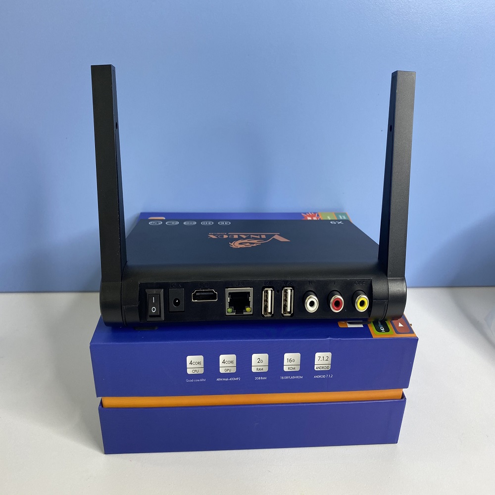 Android VINABOX X9, chuột không dây NETBOX HT68 - Hàng Chính Hãng