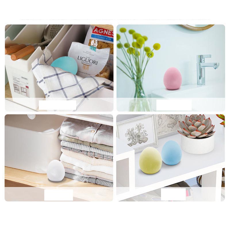 Hút ẩm khử mùi tủ lạnh Diatomite hình quả trứng màu ngẫu nhiên