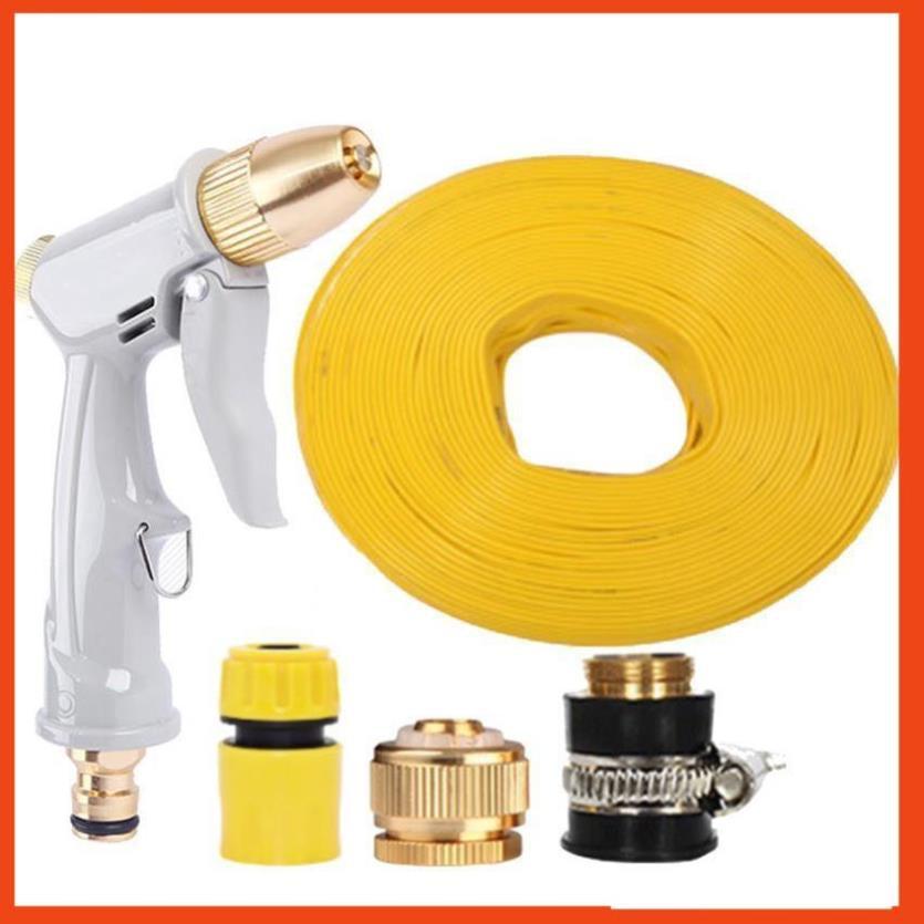 Bộ dây vòi xịt nước tưới cây rửa xe,tăng áp 3 lần, loại 3-5m  206846