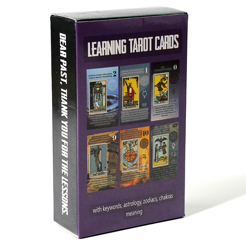 Bộ Bài Learning Tarot Cards 78 Lá Bài Tặng Đá Thanh Tẩy