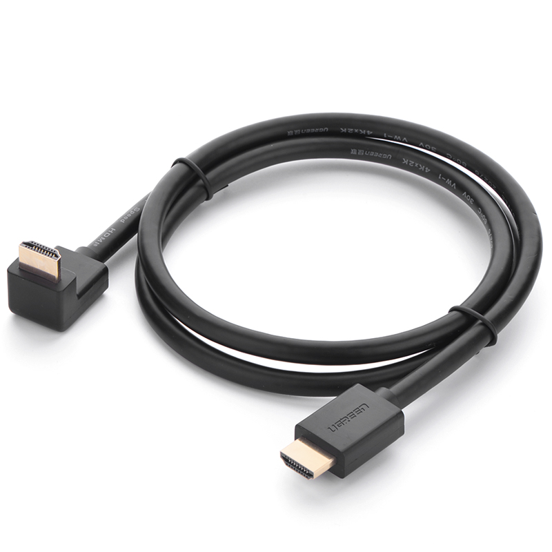 Cáp HDMI bẻ góc vuông 90 độ dài 2m UGREEN HD103 10173 - Hàng Chính Hãng