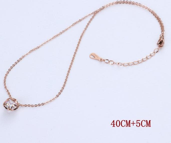 Dây Chuyền Nữ Ngôi Sao Đính Đá Chất Liệu Thép Titan Ko Rỉ Ko Dị Ứng TT 1463