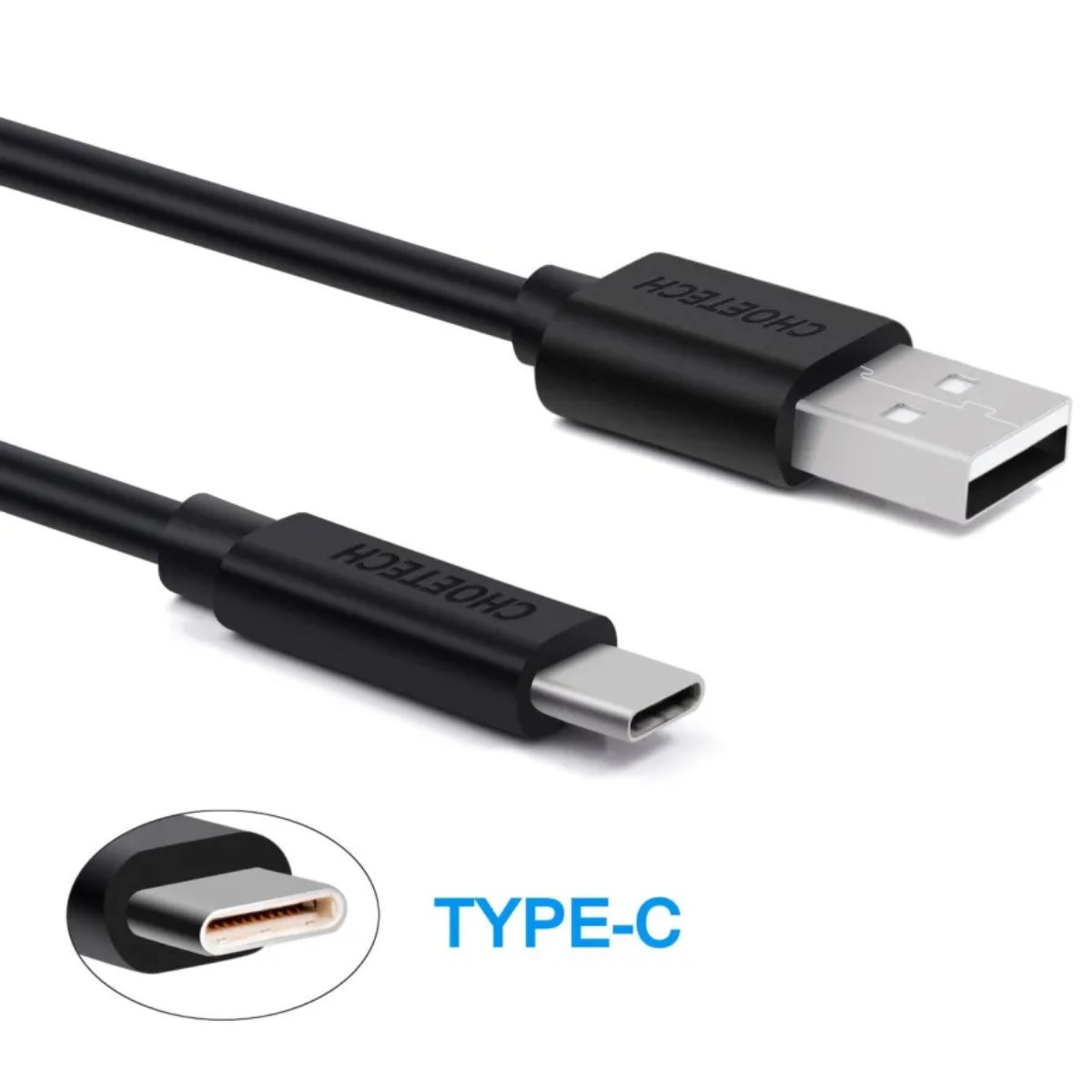 Cáp sạc Choetech AC000  nhanh và truyền dữ liệu USB to Type C 3A Series ( Hàng chính hãng)