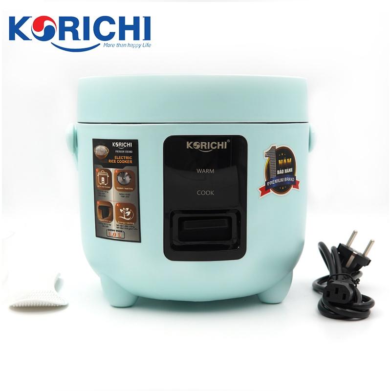 Nồi cơm điện Korichi - KRC-1810 - 1L, 400w (hai màu xanh đỏ) - Hàng chính hãng