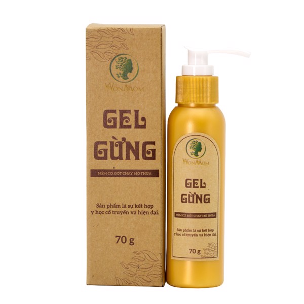 Gel gừng định hình eo Wonmom tặng kèm vòng Phong Thủy Cho Em Bé