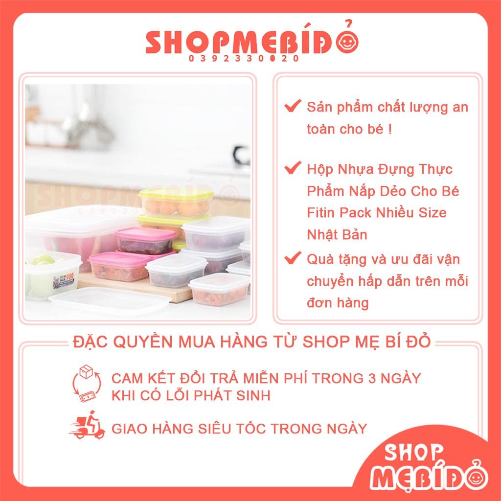 Hộp Nhựa Đựng Thực Phẩm Nắp Dẻo Cho Bé Fitin Pack Nhiều Size Nhật Bản Shop Mẹ Bí Đỏ ATD20