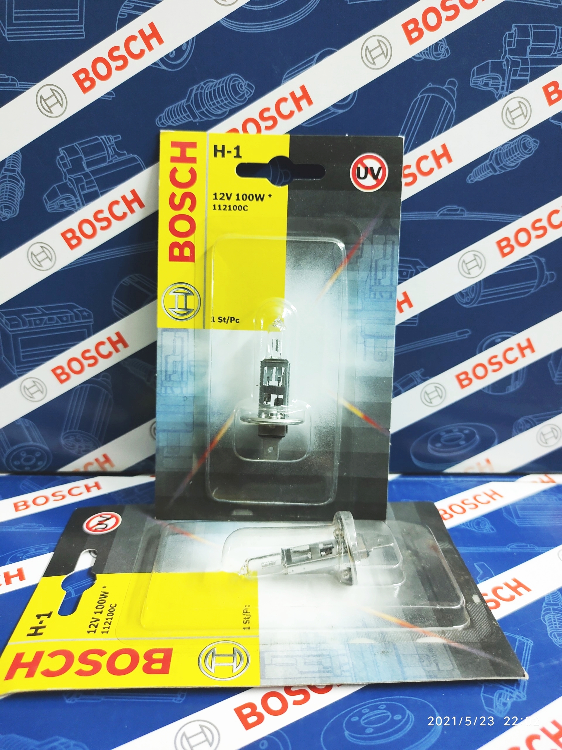 Bóng đèn Bosch H1 12V 100W . đèn sương mù , đèn cốt , đèn pha