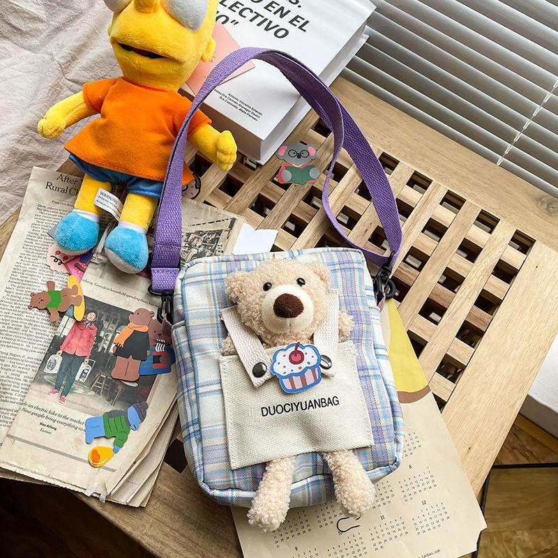 Bag Women's2021New Canvas Messenger Bag Fresh Cute Student Shoulder Bag Korean Style All-Match Japanese Style Small Shou