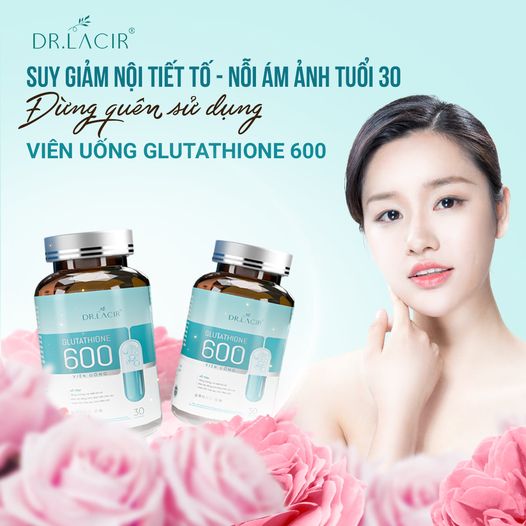 [5 Trong 1- Mờ Nám- Tàn Nhang, Tăng Vòng 1, Cân Bằng Nội Tiết Tố, Sinh Lý Nữ ]] - Viên Uống Glutathione  - Hàng Chính Hãng Dr Lacir