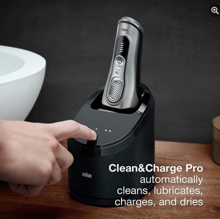 Máy Cạo Râu Nam Braun SERIES 9 9390CC, Braun Shaver, Sạc Nhanh, Vệ Sinh An Toàn Dưới Nước, Model 2023, Nhập Đức