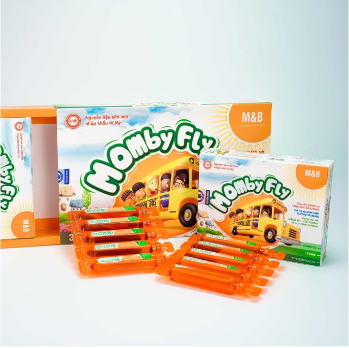 Combo 2 Hộp Siro ăn ngon tăng đề kháng Momby Fly dùng cho trẻ biếng ăn, tiêu hoá tốt