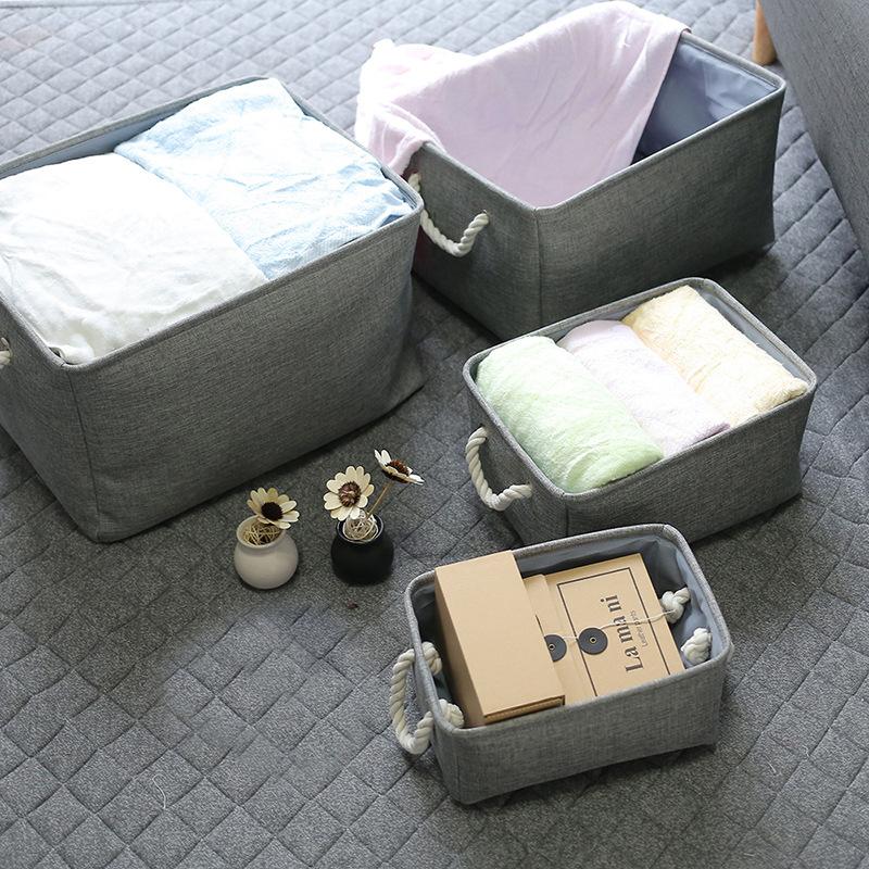 Giỏ Vải Đựng Quần Áo Có Quai Xách Tiện Lợi